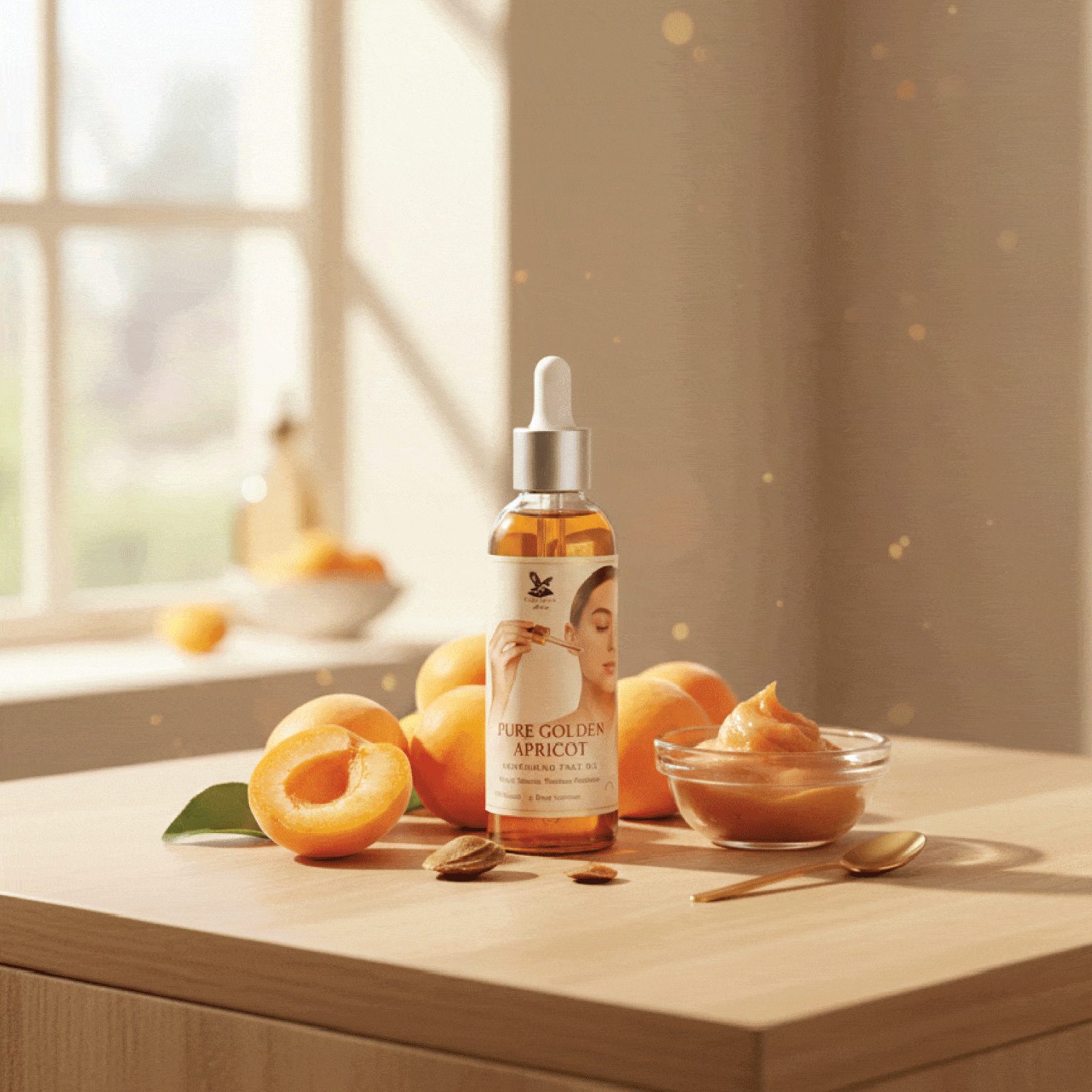 Pure golden apricot nourishing face oil